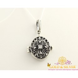 Серебряная ладанка Мария 20 мм *15 мм 3703п